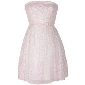 Delia's Sequin Dress - iridescent sequins on white party dress